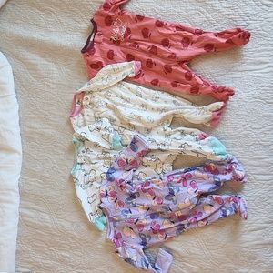 0-3 month footie Jammies 4 sets!